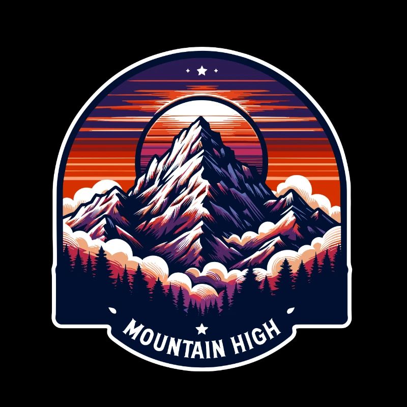Mountain High - Berg Illustration