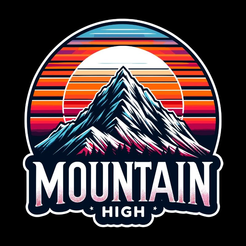 Mountain High - Berg Illustration