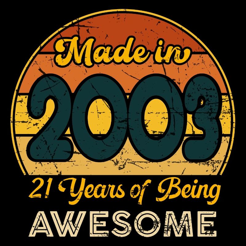 Né en 2003 - Vintage 2003 Anniversaire Rétro