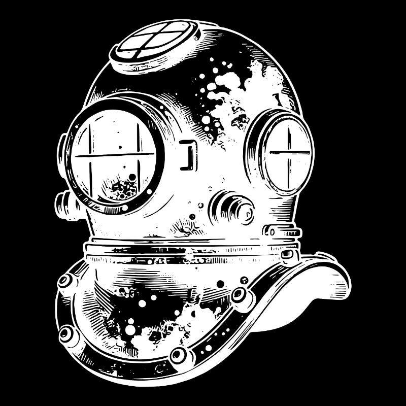 Diving Helmet Vintage Professional Diver Style