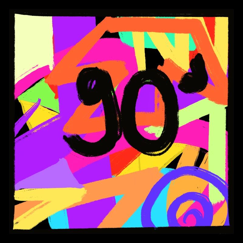 Retro style 90s design