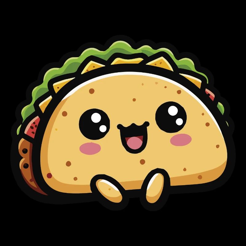 Süße Kawaii Chibi Tacos 1