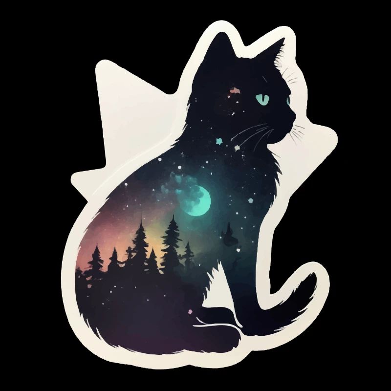 Chat dans les étoiles