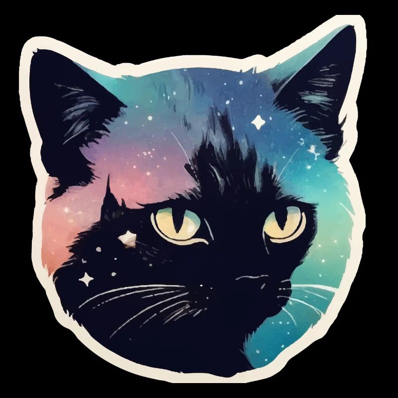 Chat dans les étoiles