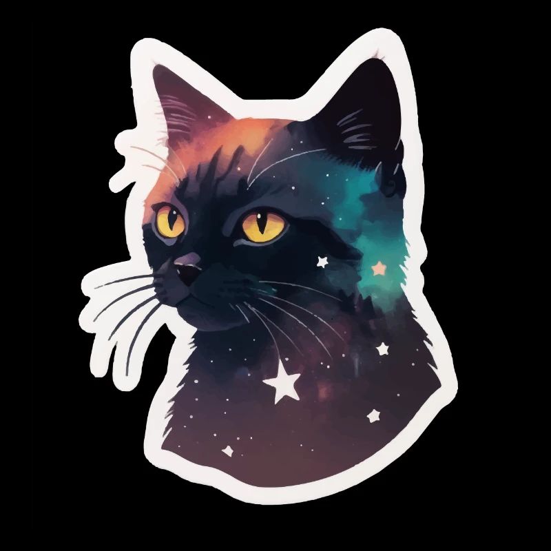 Chat dans les étoiles