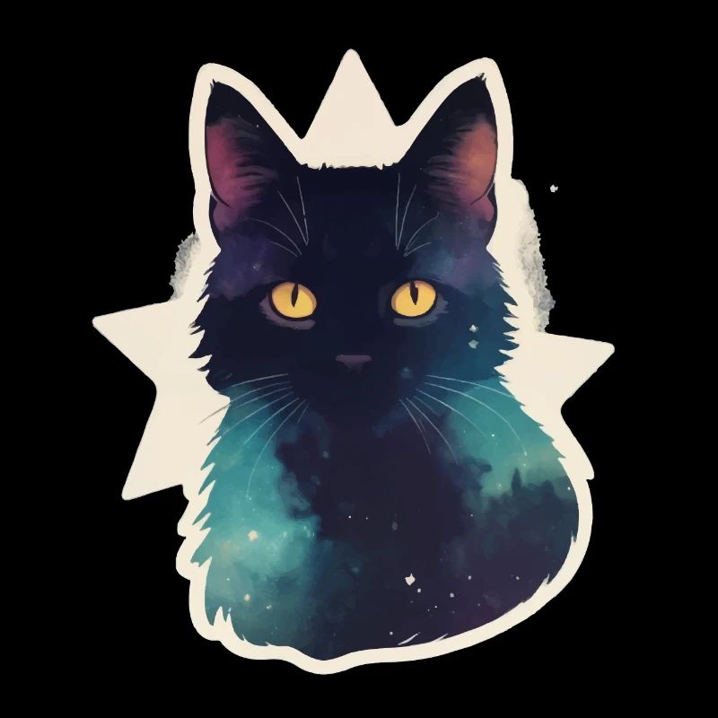 Chat dans les étoiles