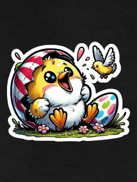 Easter chick cheerful