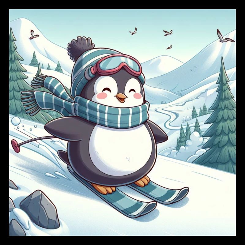Pingouin de ski