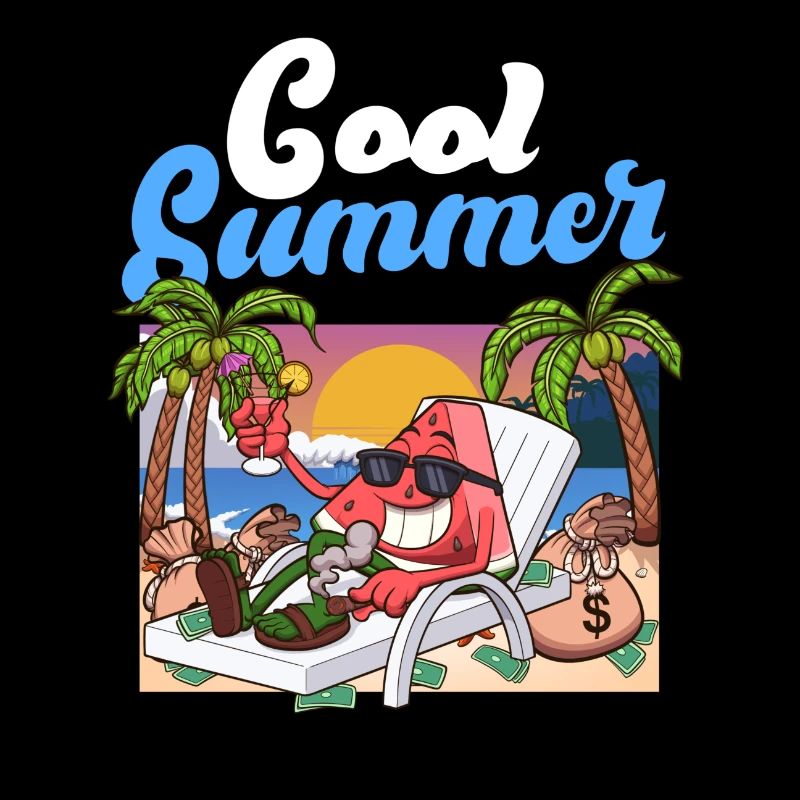 Cool Cartoon Pastèque D’été