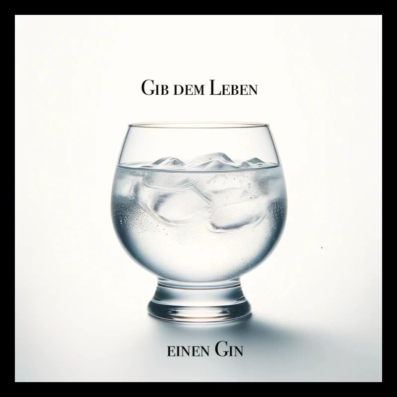 Gib dem Leben einen Gin - Trinkspruch