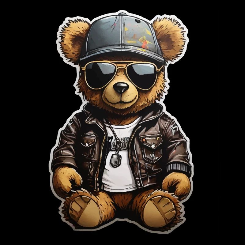 Teddybär Rapper Ganster