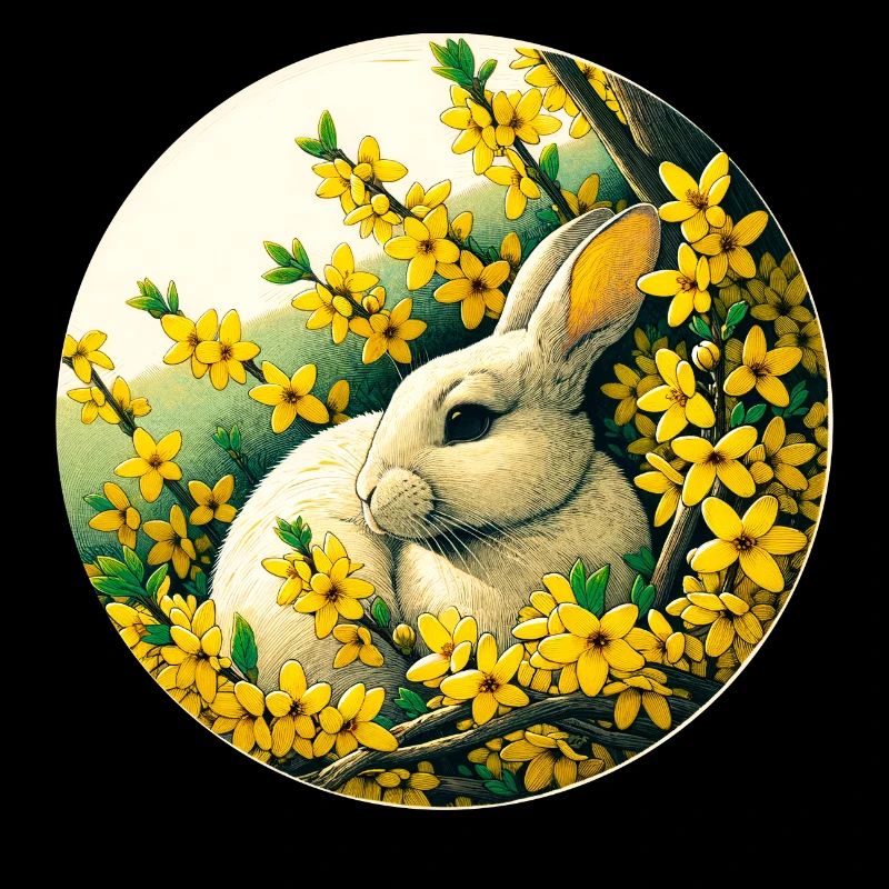 Lapin Lapin Forsythias