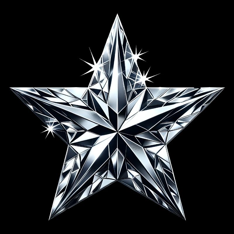 Diamantglänzender Stern
