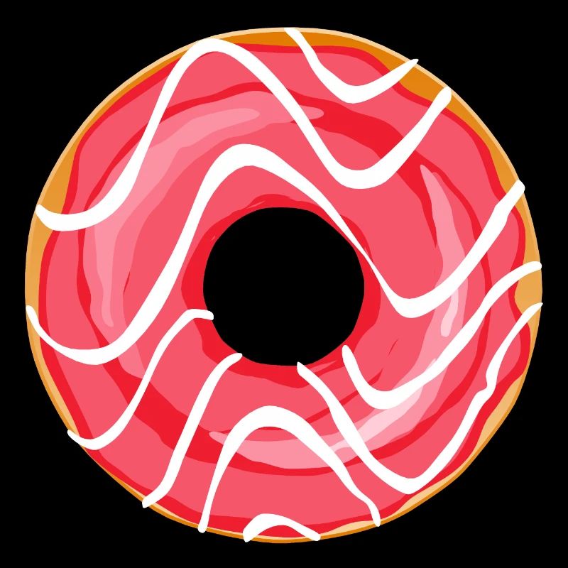 Donut Drawing Dessert Donuts Cake Pastry 1D
