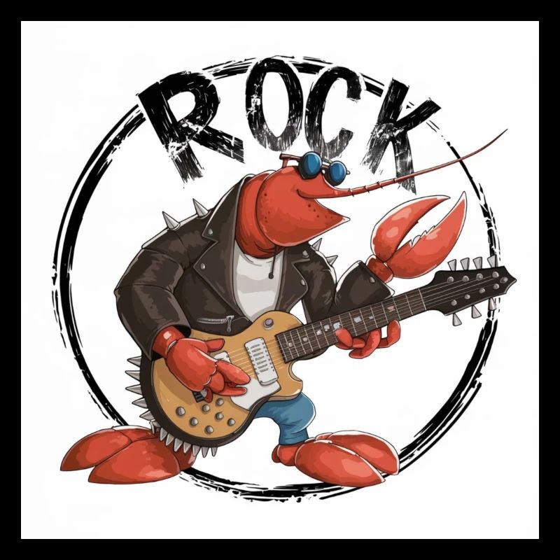 Lobster Playing Guitar