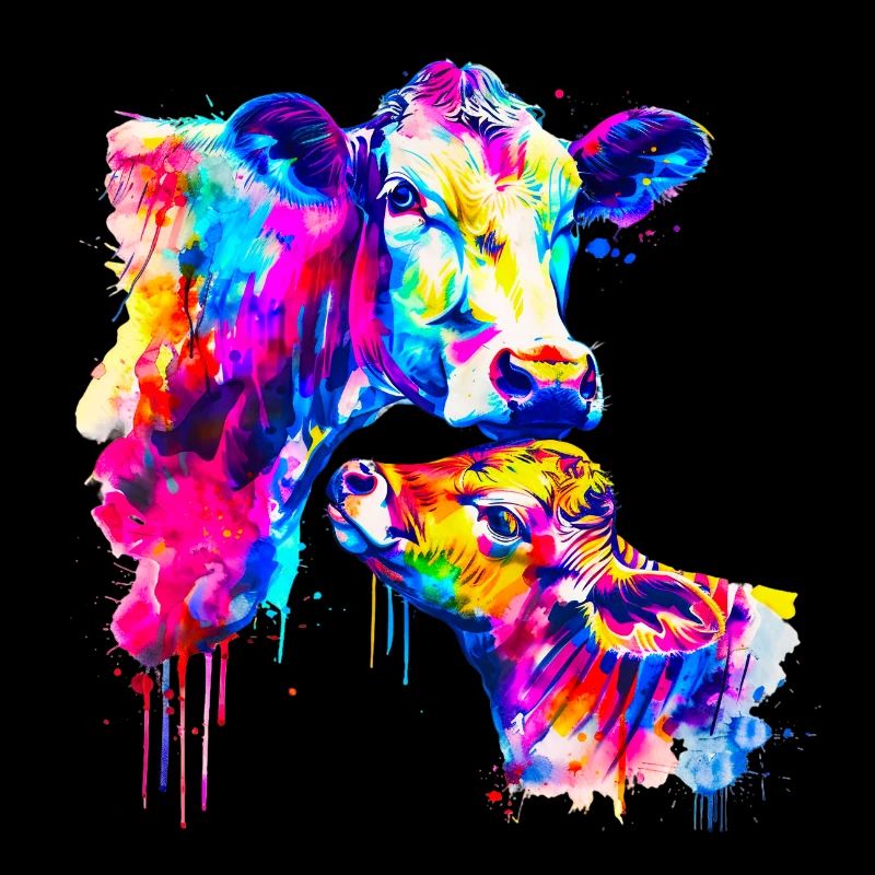 Vache avec veau
