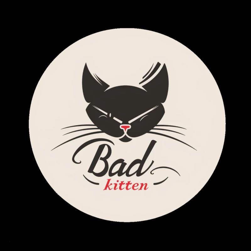 Bad Kitten Badge - Nasty Kitten