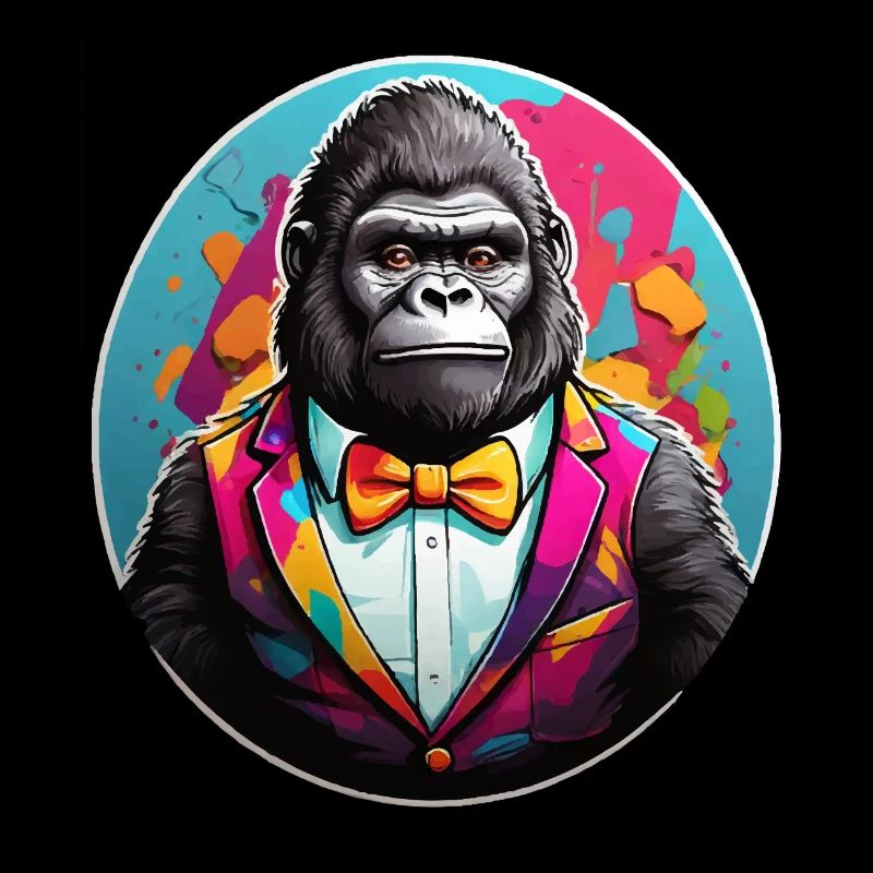 Funny Comic Gorilla
