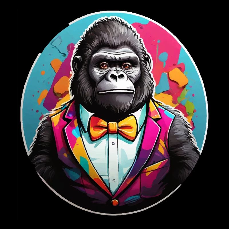 Funny Comic Gorilla