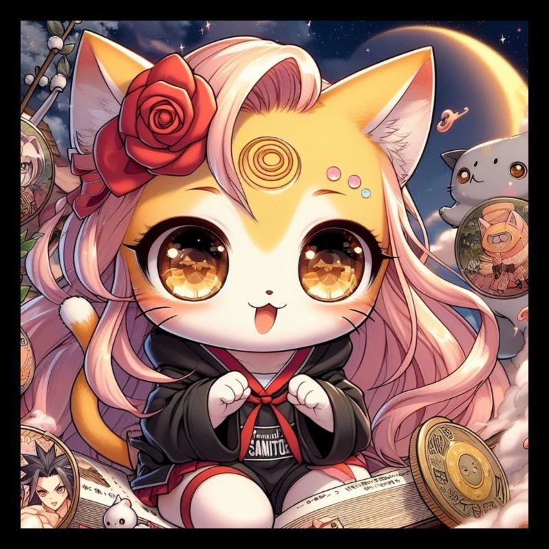 Fröhliches Kätzchen