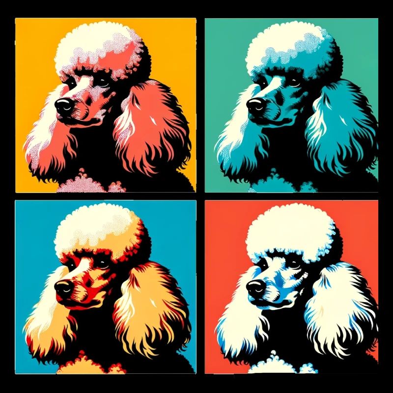 Portrait de chien caniche Pop - Portrait d’animal de compagnie