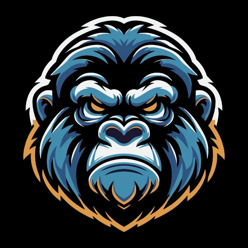 Maskottchen Gorillakopf