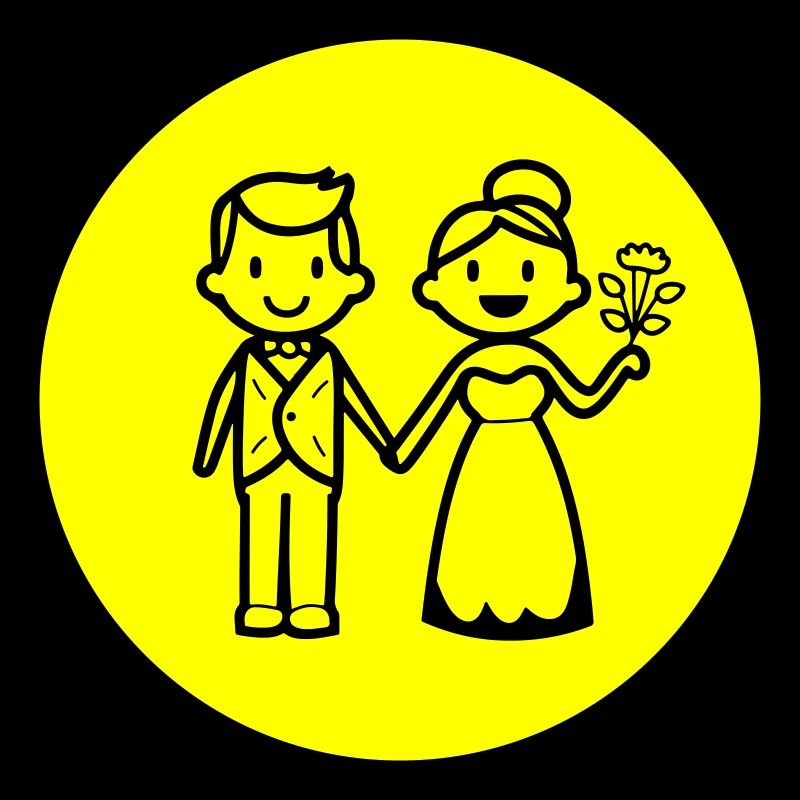 Brautpaar Ehepaar Symbol