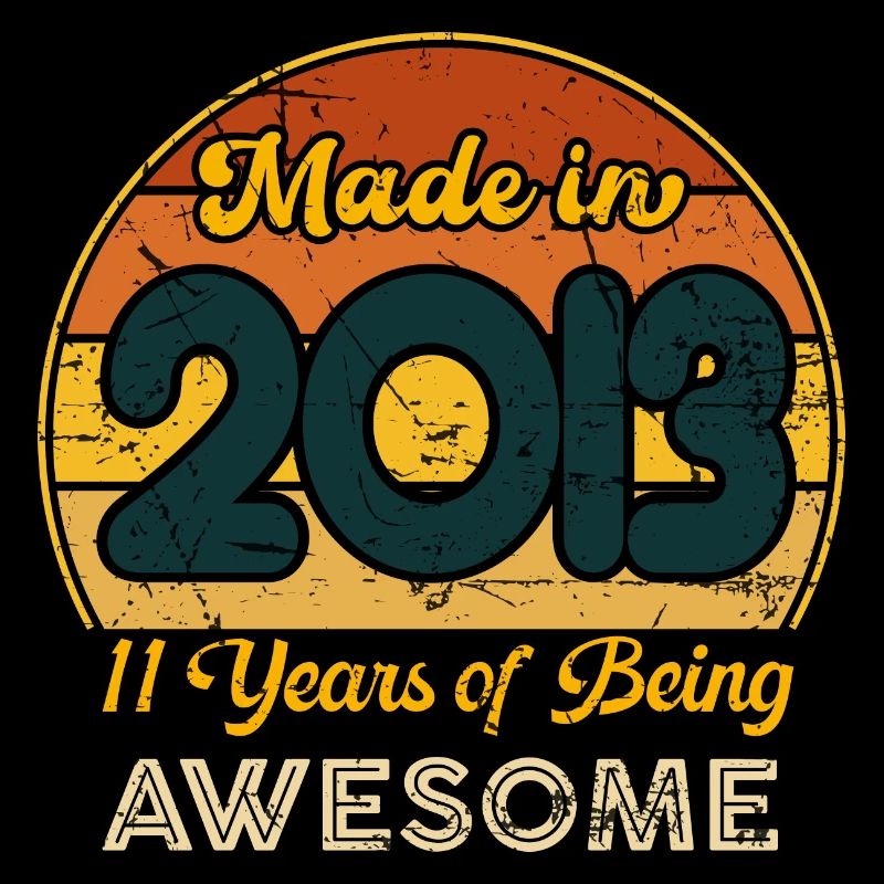 Born in 2013 - Vintage 2013 Retro Birthday