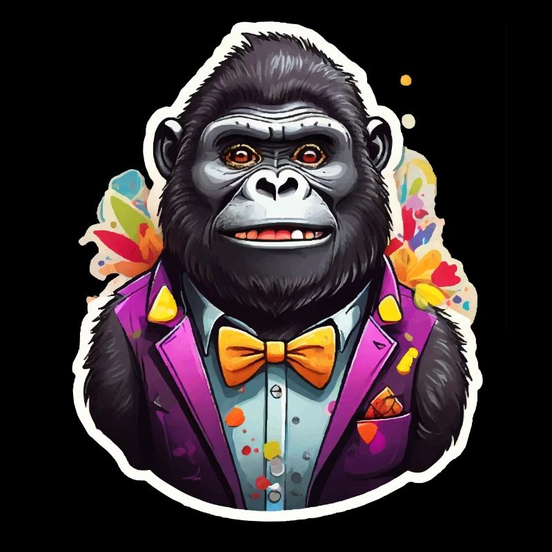 Funny Comic Gorilla