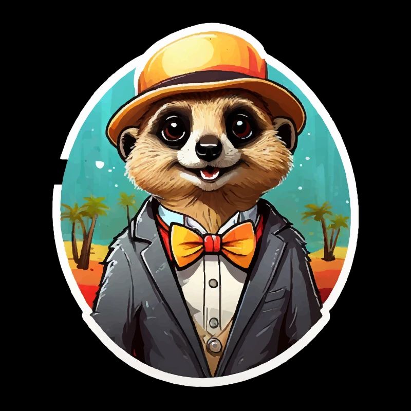 Lustiges Comic Erdmännchen