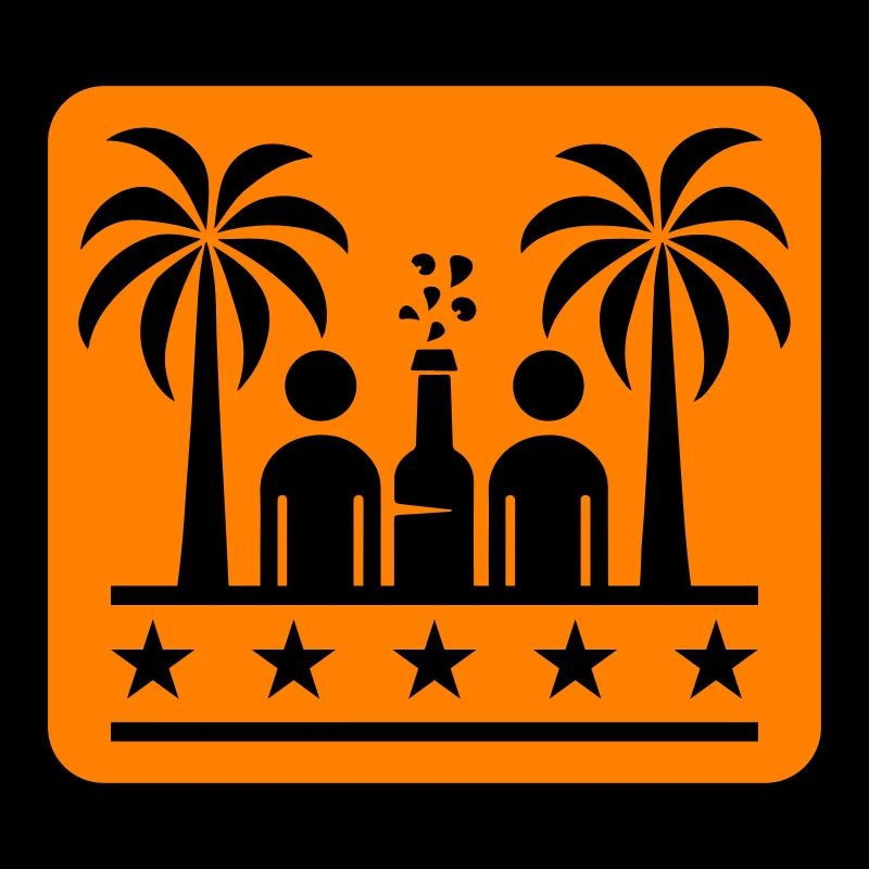 Fête sur la plage à boire