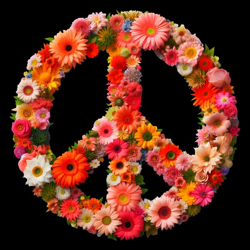 Blumen Friedenszeichen