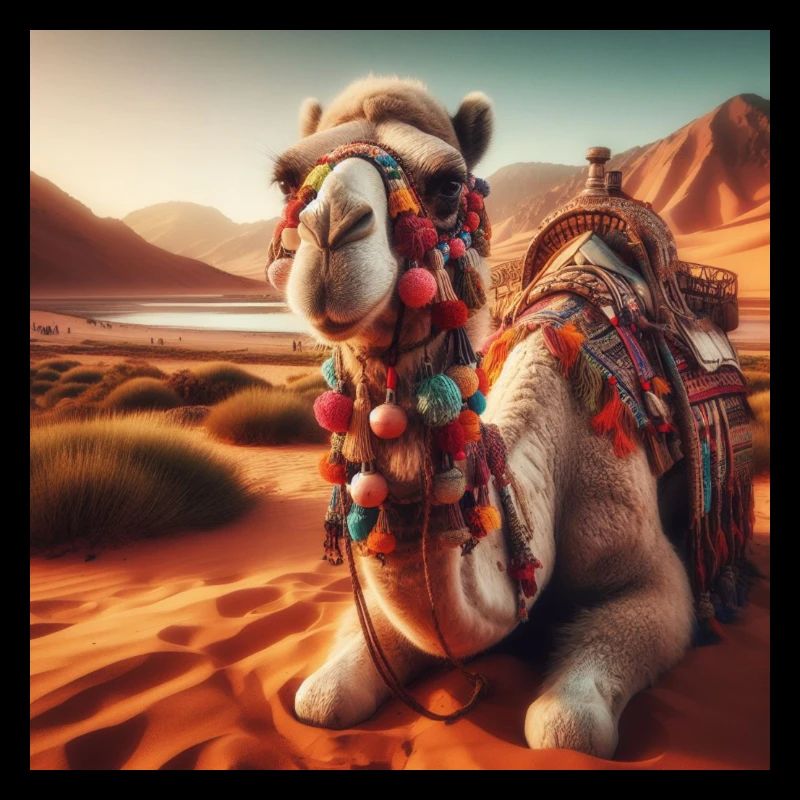 camel in a desert A1