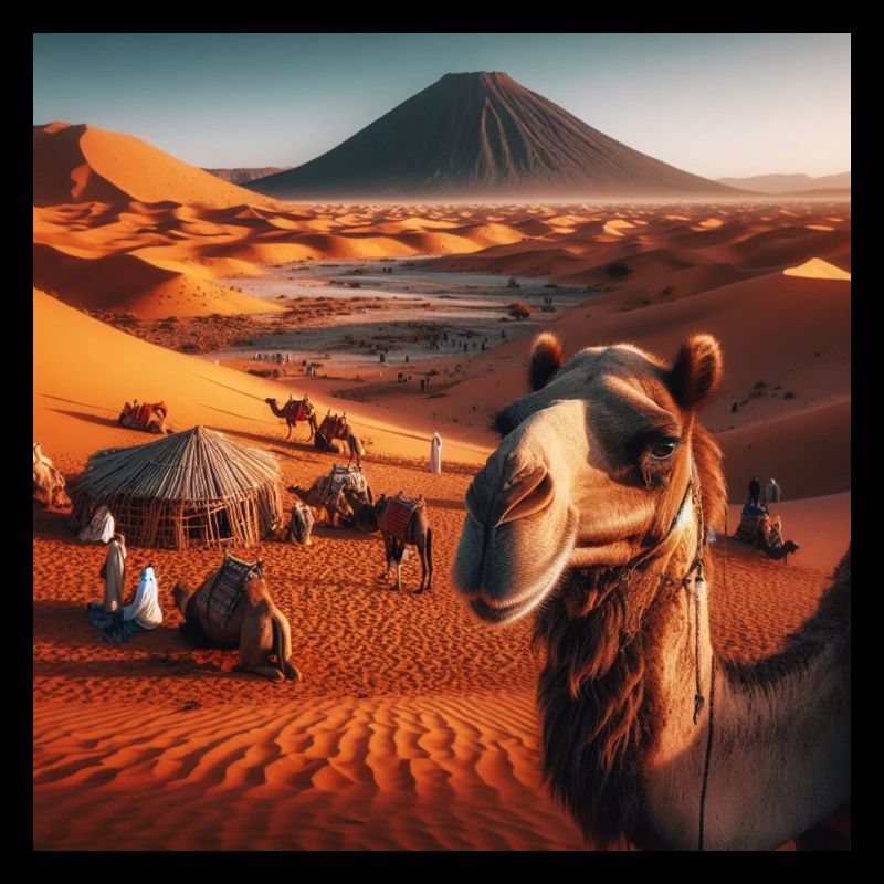 true camel in a desert A8