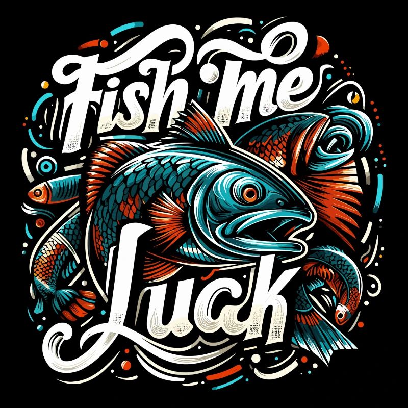 Fisch mir Glück Angeln Geschenk