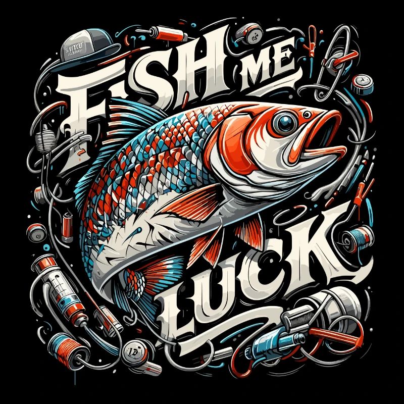 Fisch mir Glück Angeln Geschenk