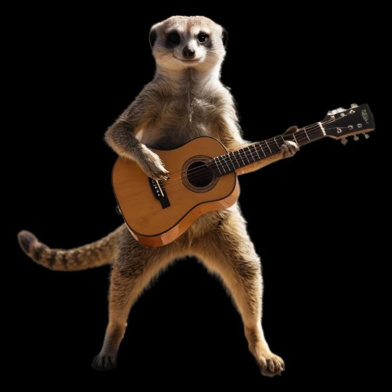 suricate musicien guitare