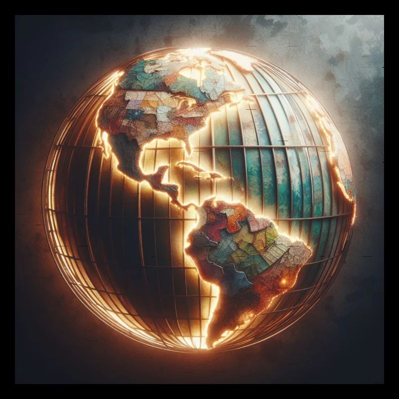 Glowing globe