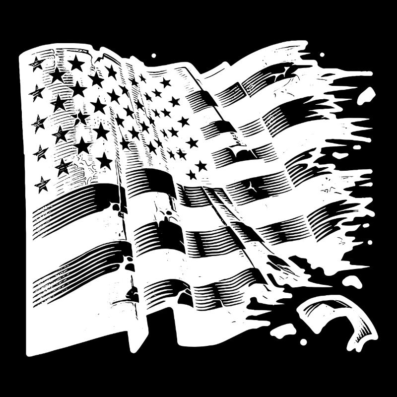 USA Flag Tattoo Style