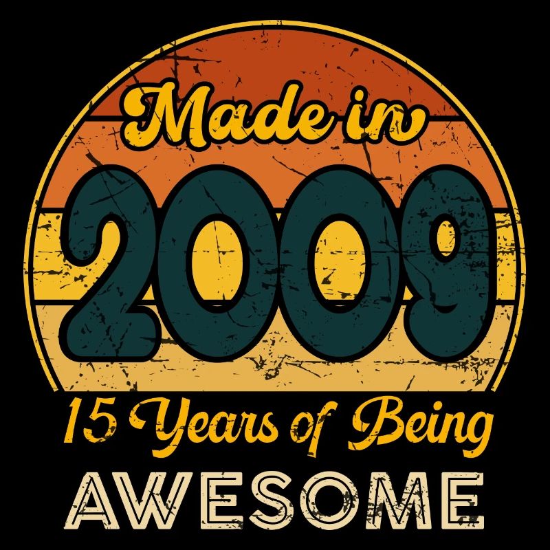 Born in 2009 - Vintage 2009 Retro Birthday