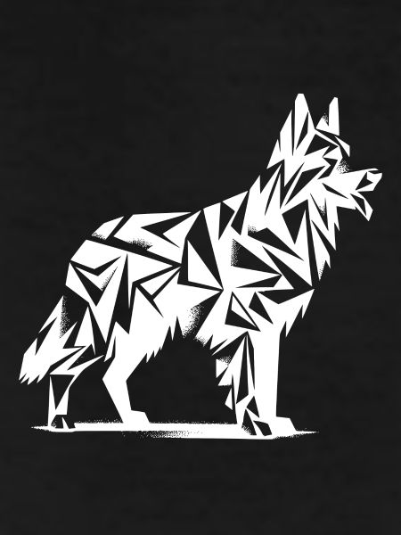 Geometric German Shepherd