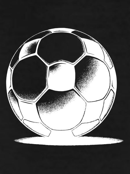 Fußball mit Schatten