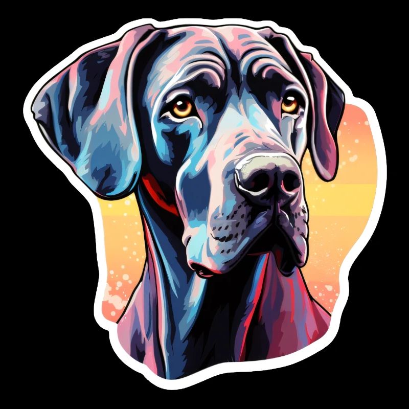 Great Dane colorful