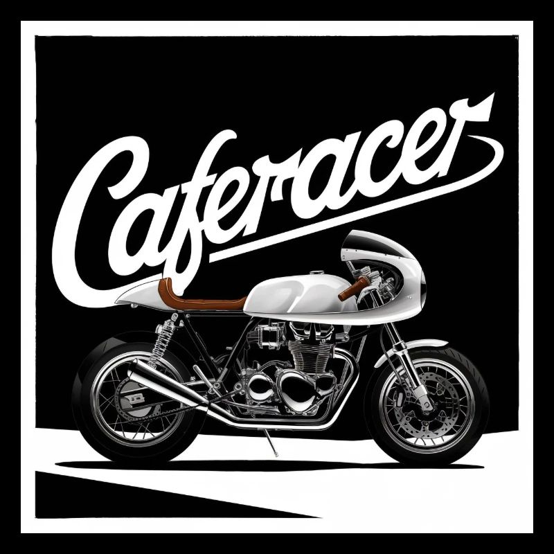 Caferacer black and white