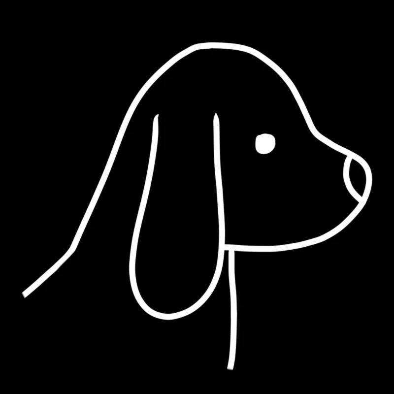 Hund Kopf Tier Symbol Haustier