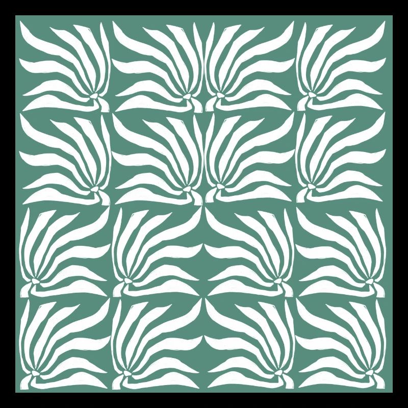 Motif de fleurs géométriques