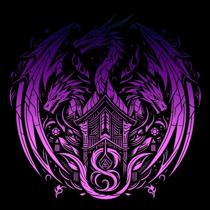 Fantasy Dragon Anime Dragon head Mythical reptile magic