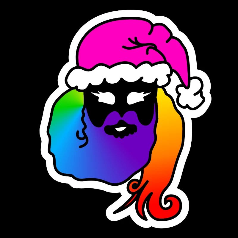 WeihnachtsMann-Frau Androgyn : Sticky Queer Pride