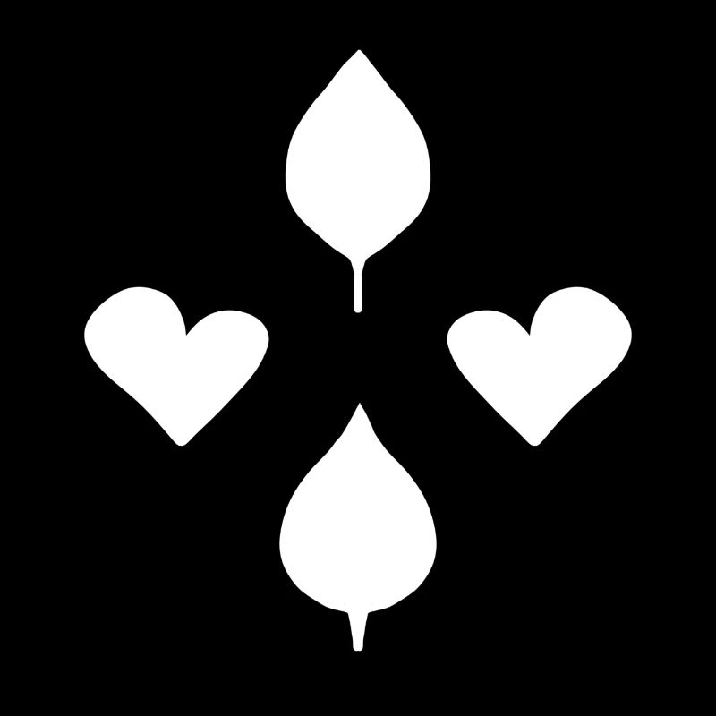 cœurs feuille feuilles nature amour