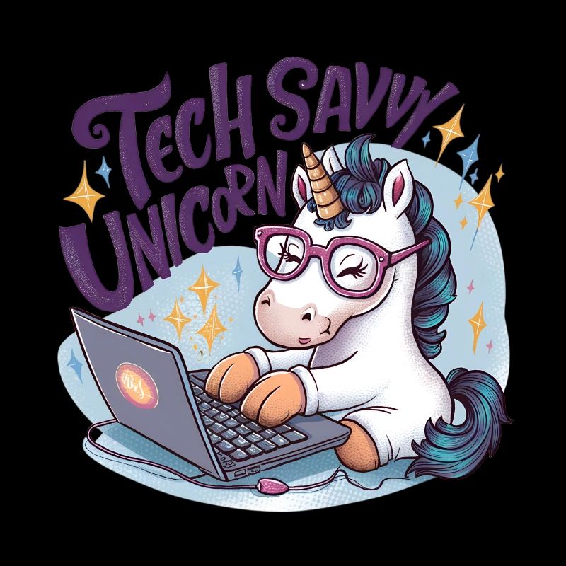 LICORNE FÉRUE DE TECHNOLOGIE